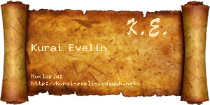 Kurai Evelin névjegykártya